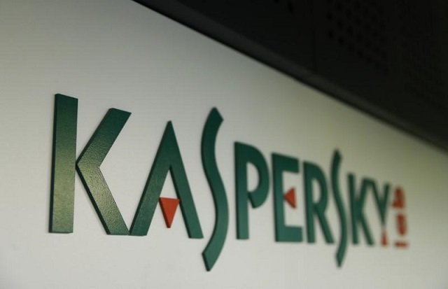 the logo of russia 039 s kaspersky lab is on displayat the company 039 s office in moscow russia october 27 2017 photo reuters