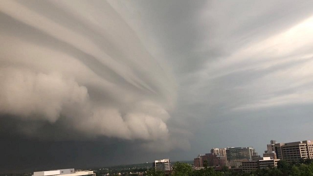 storm clouds gather over reston virginia in this still image obtained from a social media video photo reuters screen grab