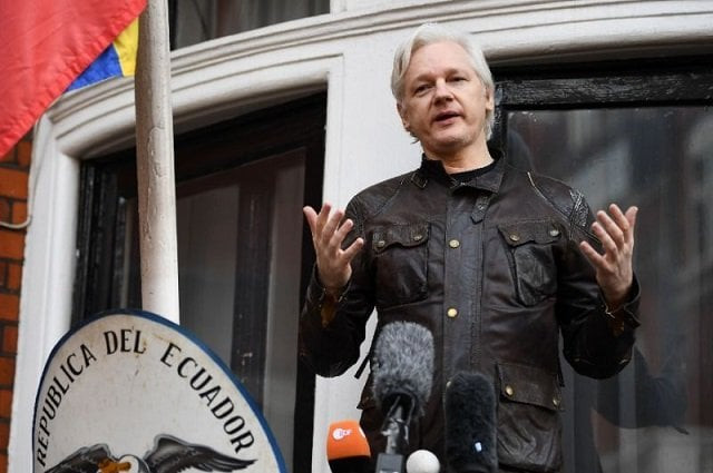 wikileaks founder julian assange has been holed up inside the ecuadoran embassy in london since 2012 photo afp wikileaks founder julian assange has been holed up inside the ecuadoran embassy in london since 2012 photo afp