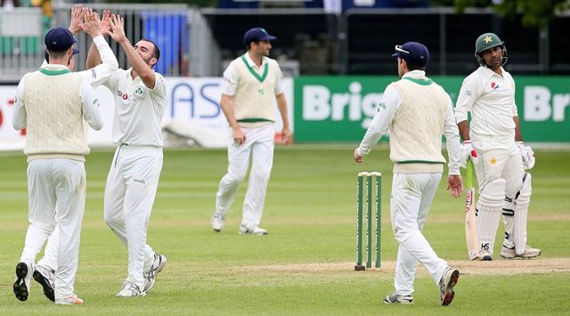 scaring the giants pakistan were given a run for their money by ireland in their first ever test photo afp