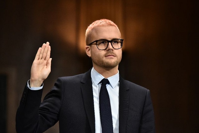 cambridge analytica former employee and whistleblower christopher wylie testified at a senate judiciary committee on interference with the 2016 us election photo afp