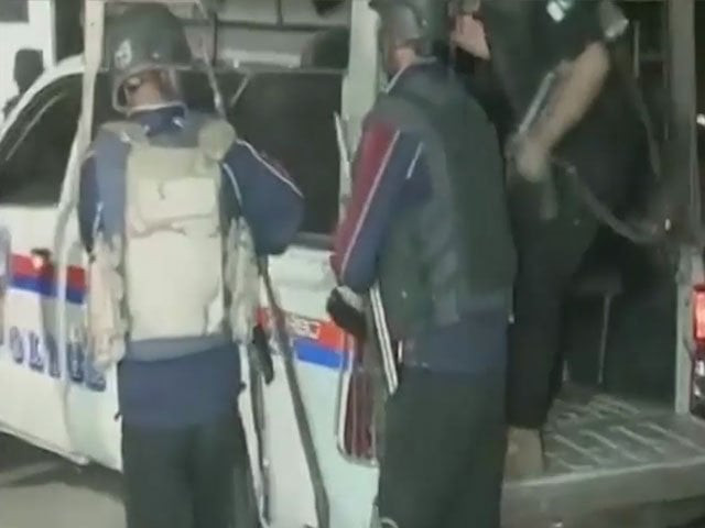 security forces arriving on the scene of a terrorist attack at fc centre in quetta on may 17 2018 express news screen grab security forces arriving on the scene of a terrorist attack at fc centre in quetta on may 17 2018 express news screen grab