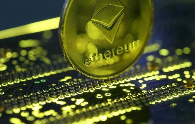 representation of the ethereum virtual currency standing on the pc motherboard is seen in this illustration picture february 3 2018 photo reuters representation of the ethereum virtual currency standing on the pc motherboard is seen in this illustration picture february 3 2018 photo reuters