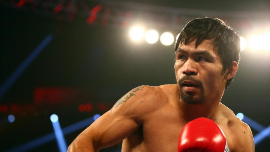 pacquiao has won world titles across an unprecedented eight different weight classes but critics question his ability to box at the top of his game due to his age photo afp