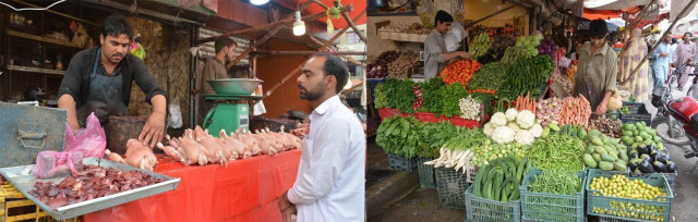 a chicken vendor deals with a customer in quetta photo express a chicken vendor deals with a customer in quetta photo express