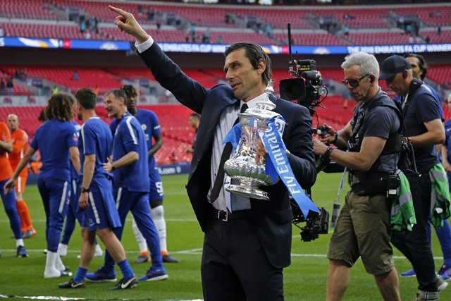 a year on from winning the premier league in his debut season in english football conte failed to even qualify chelsea for the champions league as they finished fifth in the premier league photo afp