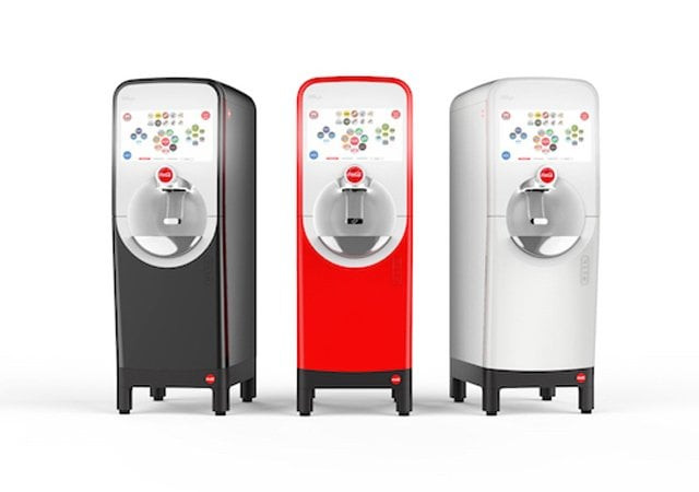 coca cola has announced its new soda machine freestyle 9100 that will connect to bluetooth through a mobile app photo coca cola