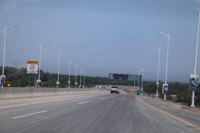 k p cm inaugurates swat motorway intersection