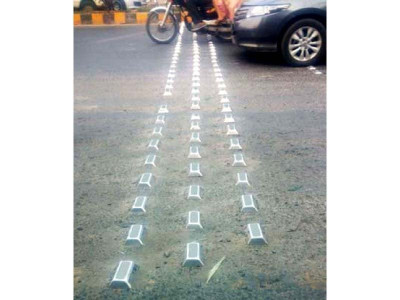 on the road commuters want large metal reflectors removed on the road commuters want large metal reflectors removed