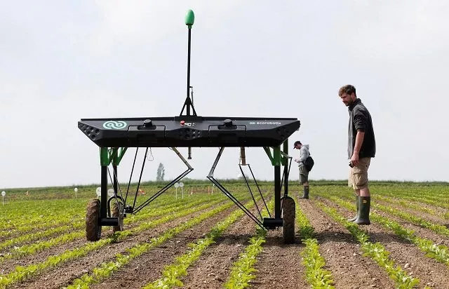 the prototype of an autonomous weeding machine by swiss start up ecorobotix is pictured during tests on a sugar beet field near bavois switzerland may 18 2018 photo reuters the prototype of an autonomous weeding machine by swiss start up ecorobotix is pictured during tests on a sugar beet field near bavois switzerland may 18 2018 photo reuters