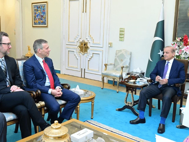 a delegation of afiniti information system led by ceo jerome kapelus called on prime minister shehbaz sharif in islamabad on march 17 2025 courtesy press information department a delegation of afiniti information system led by ceo jerome kapelus called on prime minister shehbaz sharif in islamabad on march 17 2025 courtesy press information department