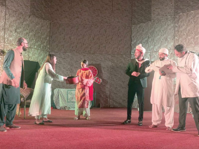 ajoka students present new play ajoka students present new play