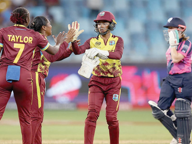 wi power past scots in women s t20 wc wi power past scots in women s t20 wc