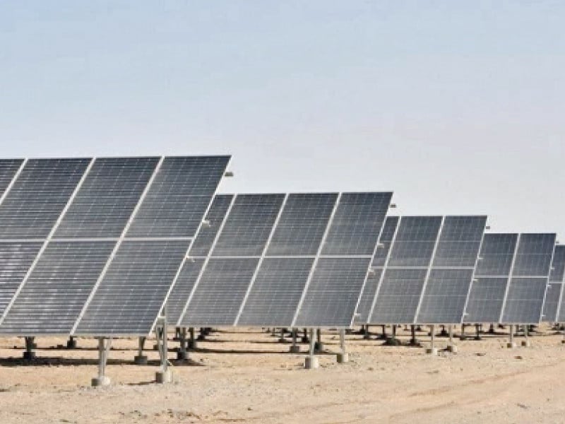 refuting rumours of new taxes on solar power minister for power awais leghari stated that the government has no such plans in the near future photo file