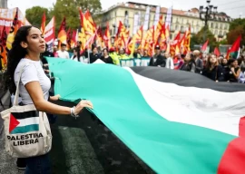 thousands join pro palestinian demos in italy thousands join pro palestinian demos in italy