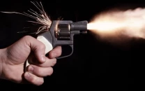 trader gunned down minor son injured
