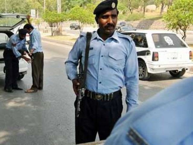 file photo of islamabad police personnel photo afp