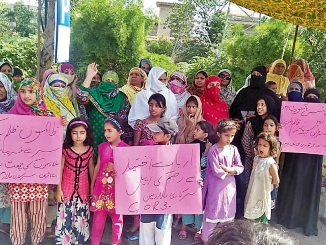 families of building department protest on thursday photo express families of building department protest on thursday photo express