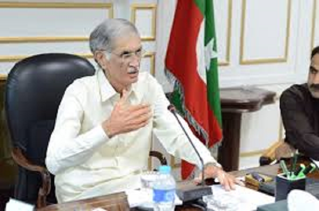 khyber pakhtunkhwa kp chief minister cm pervez khattak at a meeting of the provincial cabinet photo pakistan today