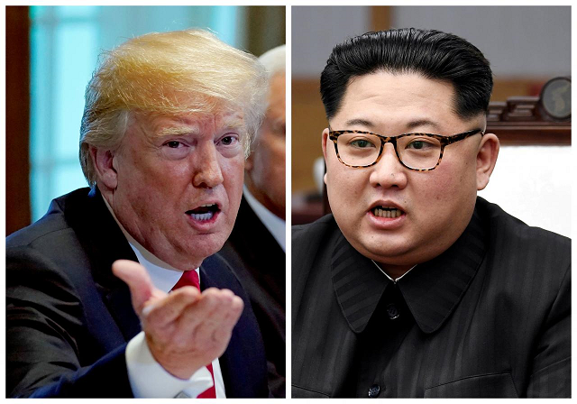 trump had earlier indicated the summit could be salvaged after welcoming a conciliatory statement from north korea photo reuters