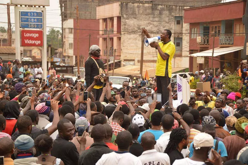bibixy was among several activists arrested last year after protests erupted in anglophone cameroon photo file bibixy was among several activists arrested last year after protests erupted in anglophone cameroon photo file