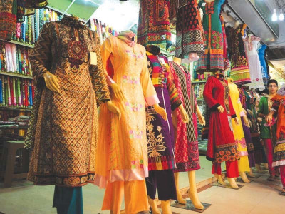 frenzied rush seen at malls for readymade garments frenzied rush seen at malls for readymade garments