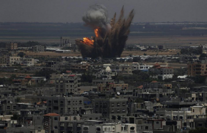 israel hits hamas targets in gaza strip palestinian security