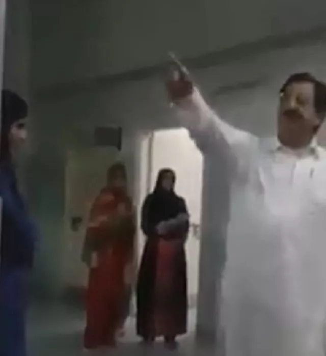 khurram nawaz gandapur is heard threatening students of minhaj university in the facebook video screengrab khurram nawaz gandapur is heard threatening students of minhaj university in the facebook video screengrab