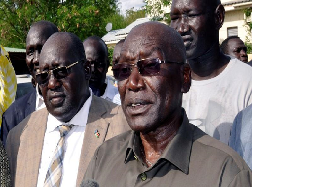 south sudan 039 s ousted army chief paul malong addresses the media after returning to the south sudan 039 s capital of juba may 13 2017 photo reuters