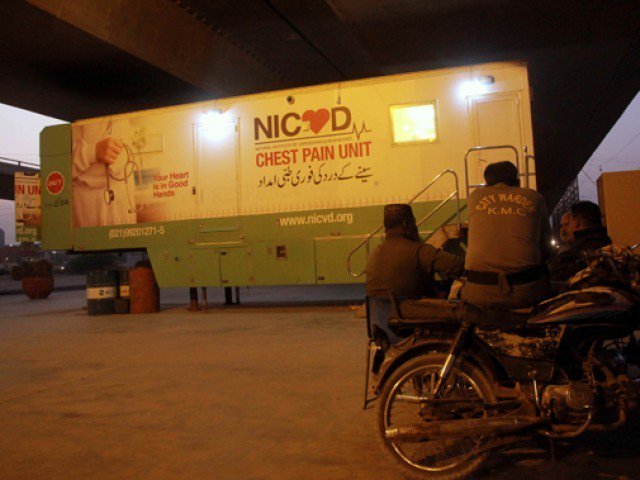 a view of the mobile unit of nicvd under kpt flyover photo athar khan