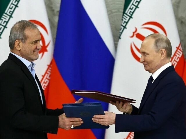 russian president vladimir putin and iranian president masoud pezeshkian attend a documents signing ceremony in moscow russia january 17 2025 photo reuters russian president vladimir putin and iranian president masoud pezeshkian attend a documents signing ceremony in moscow russia january 17 2025 photo reuters
