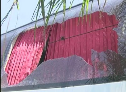 three injured as motorway police opens fire on passenger bus