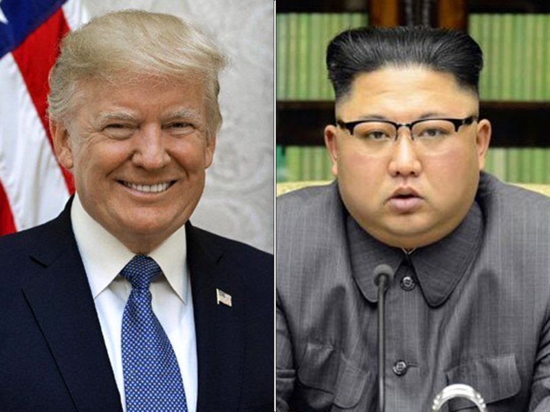 us president donald trump and north korean leader kim jong un photo file