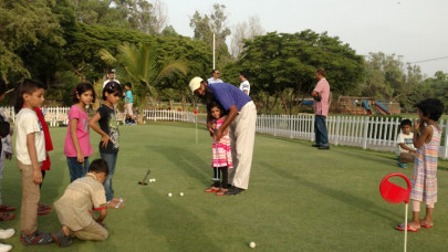 orphans in love with golf after visiting the course orphans in love with golf after visiting the course