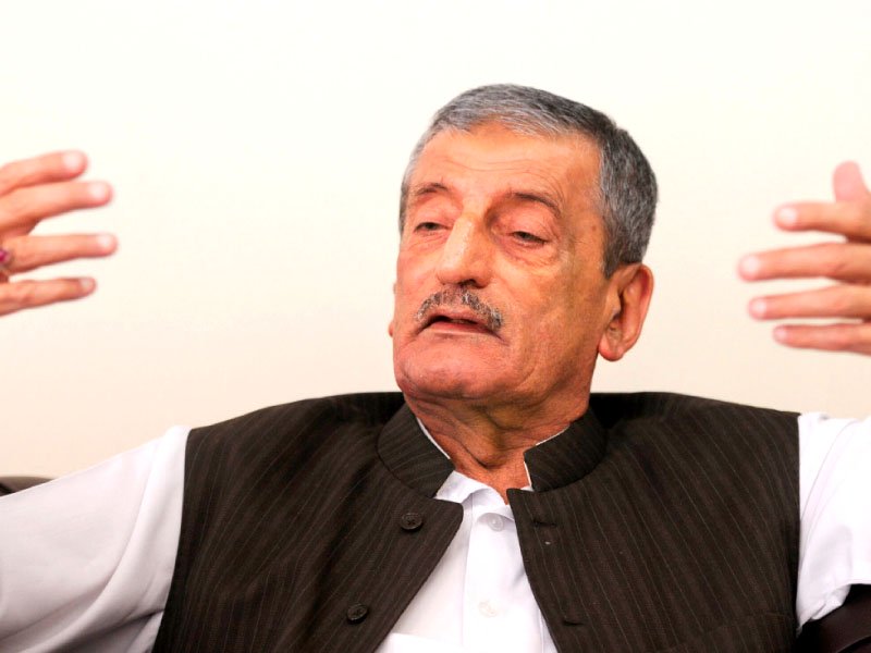 ghulam ahmed bilour awami national party leader photo afp