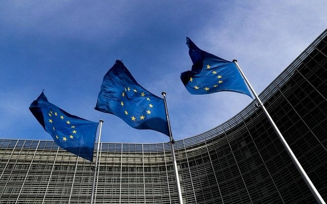 european union flags flutter outside the eu commission headquarters in brussels belgium march 12 2018 photo reuters european union flags flutter outside the eu commission headquarters in brussels belgium march 12 2018 photo reuters
