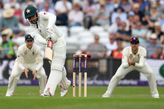 speaking about the contrasting performance of the bowlers from both sides shadab khan said the conditions were different during the first innings as compared to the second photo afp