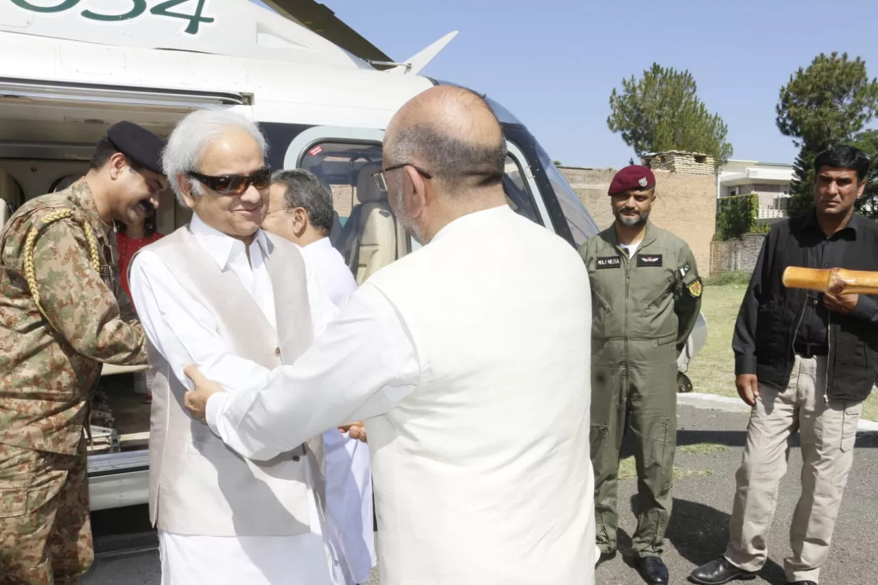 pm mulk arrives in swat photo express pm mulk arrives in swat photo express