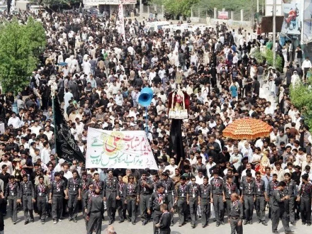 the youm e ali procession passing through ma jinnah road in karachi last year photo inp the youm e ali procession passing through ma jinnah road in karachi last year photo inp