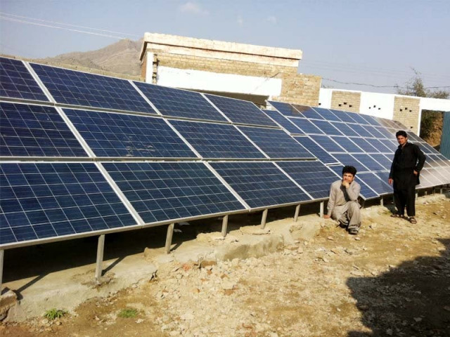 solar panels installed in mahmond agency photo file