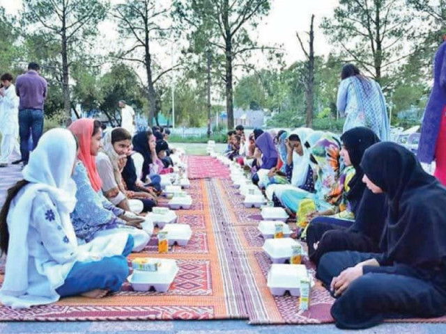 children of master ayub s school wait for the siren before iftar photo express