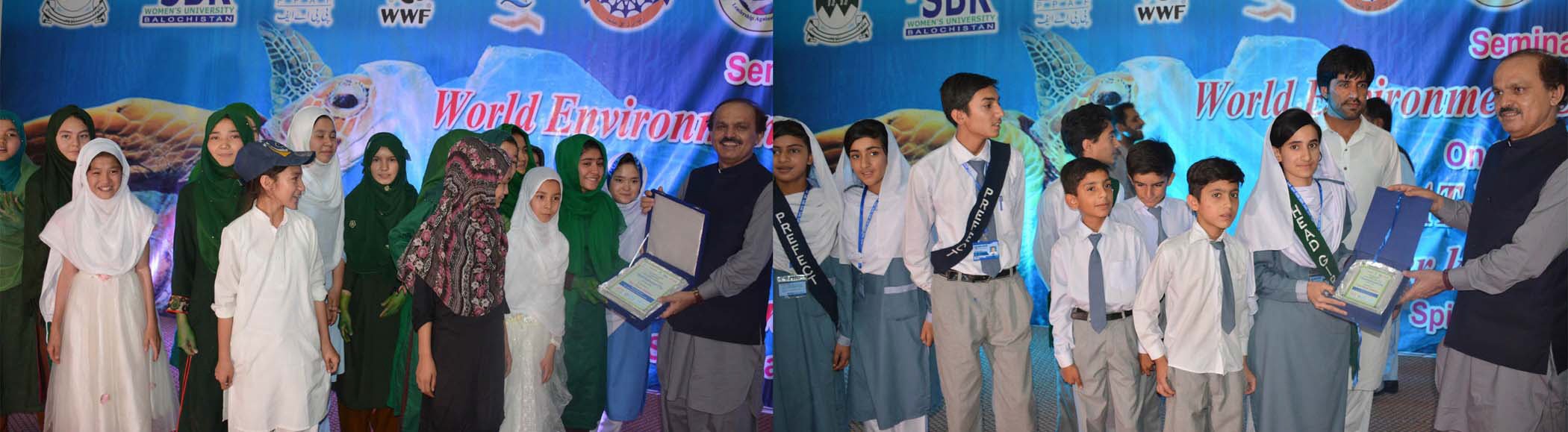 balochistan chief secretary aurangzeb haq distributes awards among children photo express