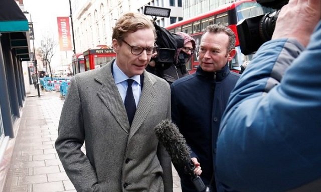 alexander nix ceo of cambridge analytica arrives at the offices of cambridge analytica in central london britain march 20 2018 photo reuters