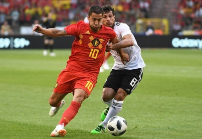 hazard on target in 3 0 friendly win over egypt