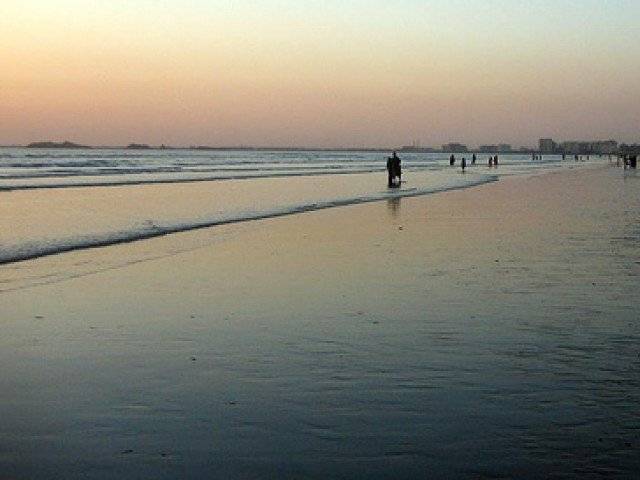 sea view karachi is depicted here photo file