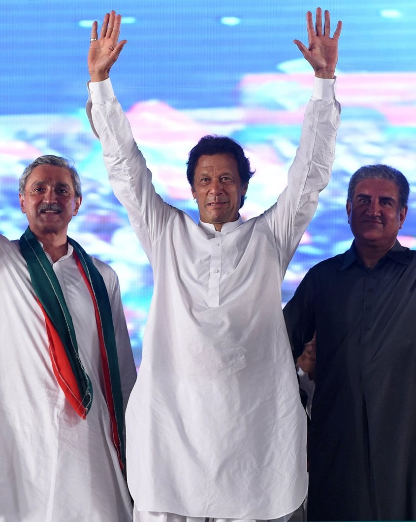 imran khan to contest on four national assembly seats in the forthcoming general elections photo afp file