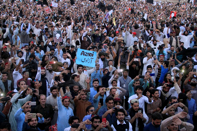 activists at pashtun tahaffuz movement protests photo reuters activists at pashtun tahaffuz movement protests photo reuters