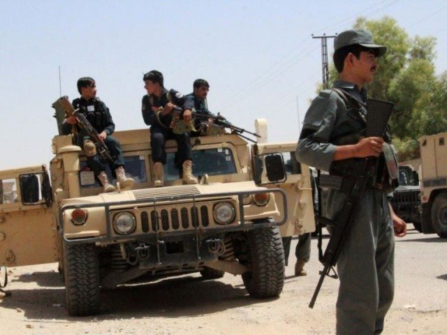 a file photo of afghan police personnel