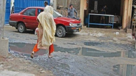 vehari locality submerged in sewage for six months