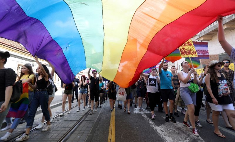 rainbow flags fly across europe at gay pride parades